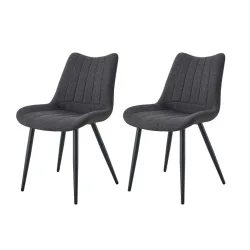 Stuhl-Set Lotta 2 Stück  Webstoff 