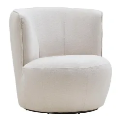 Sessel Jasima In Beige Drehbar Chenille Beige 