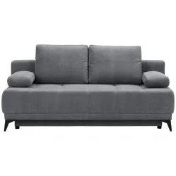 Schlafsofa In Hellgrau Dunkelgrau Textil 