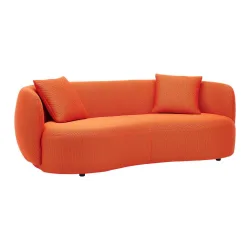 Bigsofa Leonas Mesh Orange, Inkl. 2 Kissen Textil Orange 