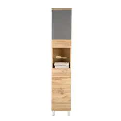 Hochschrank Eichefarben/anthrazit 35/194/33 cm 