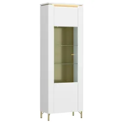 Vitrine Lazio Weiß B: 65,5 Cm , 