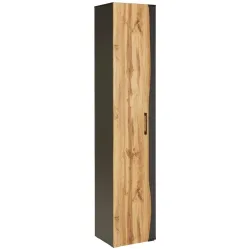 Hochschrank In Eichefarben/grau 40/194/35 cm 