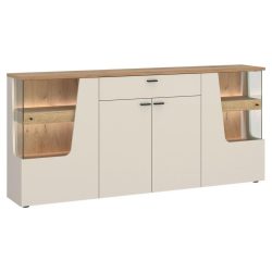 Sideboard Cut Out, B: 165cm Kaschmir/eichefarben , 190/90/40 cm , 1 Schublade(n) 