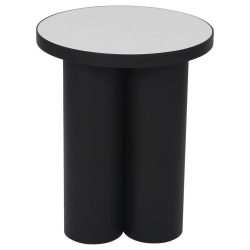 Beistelltisch Lyon -Trend- Metall, Stein 