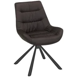 Stuhl Rebell In Grau/schwarz  Sitzfläche 360° drehbar Struktur 