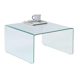 Couchtisch Wing Klar Glas 70/70/40 cm 