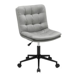 Drehstuhl Easy Ii Grau Samt Grau 