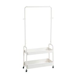Kleiderwagen Steve - Sb- Weiss Weiss 85/155/31 cm 