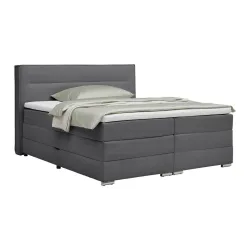 Boxspringbett Papilon Anthrazit Ca. 180x200cm 180/200 cm Anthrazit 
