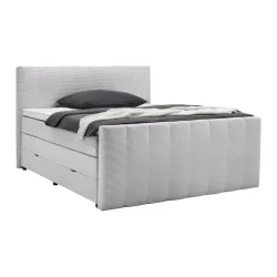 Boxspringbett Malaga Hellgrau Ca. 160x200cm 160/200 cm Hellgrau 