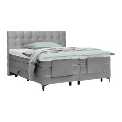 Boxspringbett Falcon In Grau Ca. 180x200cm 180/200 cm Grau 