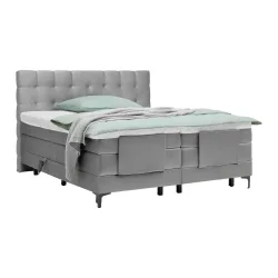 Boxspringbett Falcon In Grau Ca. 160x200cm 160/200 cm Grau 