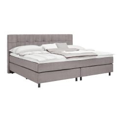 Boxspringbett Primo Dunkelgrau Ca. 220x200cm 220/200 cm Dunkelgrau 