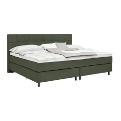 Boxspringbett Primo Dunkelgrün Ca. 240x200cm 240/200 cm Dunkelgrün 