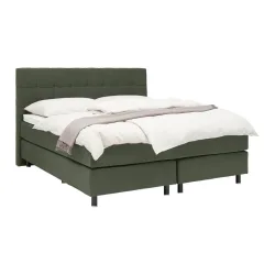 Boxspringbett Primo Dunkelgrün Ca. 160x200cm 160/200 cm Dunkelgrün 