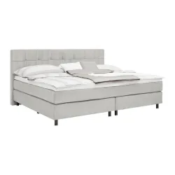 Boxspringbett Primo Hellgrau Ca. 240x200cm 240/200 cm Hellgrau 