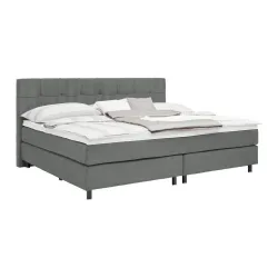 Boxspringbett Primo Graphitfarben Ca. 220x200cm 220/200 cm Graphitfarben 