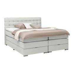 Boxspringbett London -Exklusiv- 180/200 cm Grau 