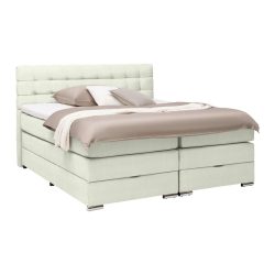 Boxspringbett London -Exklusiv- 180/200 cm Elfenbein 
