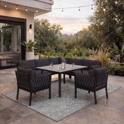 Dining-loungeset Elisa 4-teilig 
