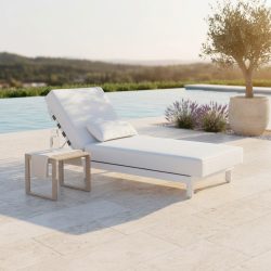 Gartenliege Marina Weiss 