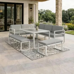 Dining-loungeset Aruba 5-teilig 