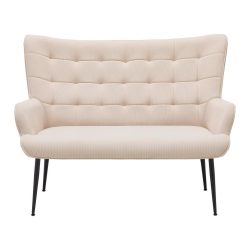 2-sitzer-sofa Dallas Cord Creme 