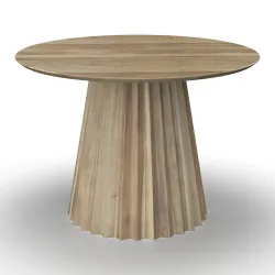 Esstisch Rund Allegra Akazienfarben Ø Ca. 120 Cm Holz 120/120/76 cm 
