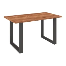 Esstisch Holz Malmo Akaziefarben Ca. 140x80x76 Cm Holz, Metall 140/80/76 cm 