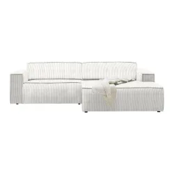 Wohnlandschaft Loft Beige Cord Beige 