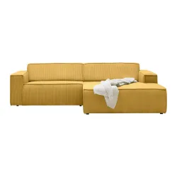 Wohnlandschaft Loft Senfgelb Cord Senfgelb 