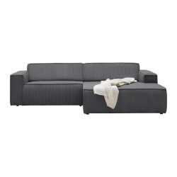 Wohnlandschaft Loft In Anthrazit Cord Anthrazit 