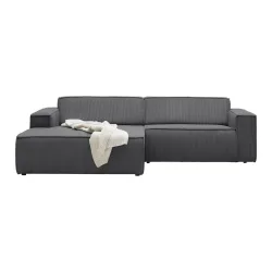 Wohnlandschaft Loft In Anthrazit Cord Anthrazit 