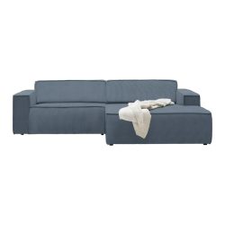 Wohnlandschaft Loft Blaugrau Cord Blaugrau 