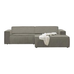 Wohnlandschaft Loft Graubraun Cord Graubraun 