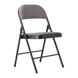 Klappsessel Walter Iii Grau/schwarz Metall, Textil Grau, Schwarz 