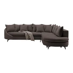 Ecksofa Axel Mokka Chenille Mokka 