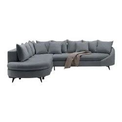 Ecksofa Axel Grau Grau 