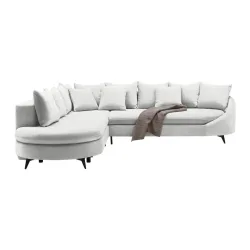 Ecksofa Axel Creme Creme 