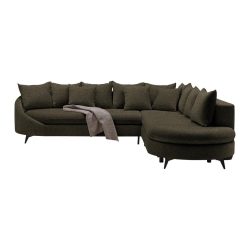 Ecksofa Axel Dunkelgrün Dunkelgrün 