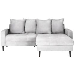 Ecksofa Boston Silberfarben Silberfarben 