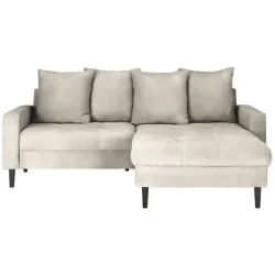 Ecksofa Boston Beige Beige 