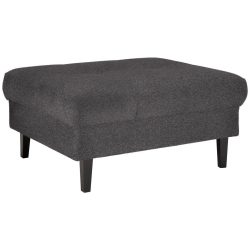Hocker Boston Dunkelgrau Dunkelgrau Holz, Textil 