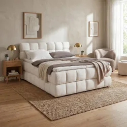 Boxspringbett Bubble Box Creme Ca. 160x200cm 160/200 cm Creme 