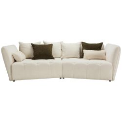 Bigsofa In Creme Textil Creme 