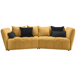 Boxspringsofa Sofi Senfgelb Senfgelb Textil 