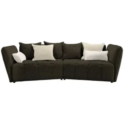 Boxspringsofa Sofi Dunkelgrün Dunkelgrün Textil 