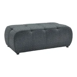 Hocker Sofi Grau Grau Textil 
