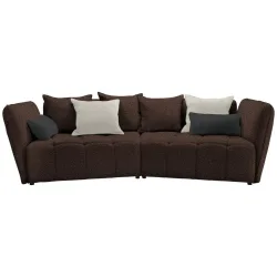 Boxspringsofa Sofi Braun Braun Textil 